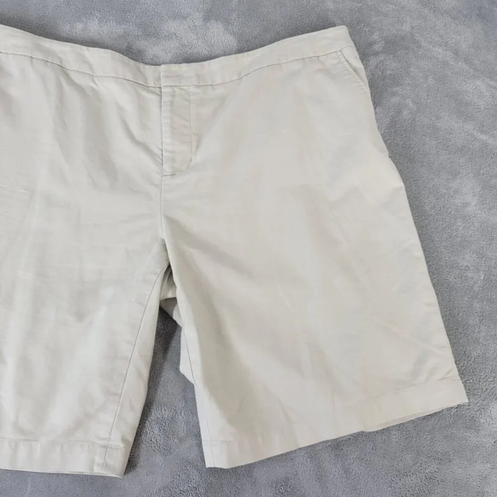 Coldwater Creek Womens Shorts Natural Fit Beige 20 Plus Lightweight A13E